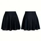 Women's Pencil Skirt with Elastic Waistband and Flared Cut