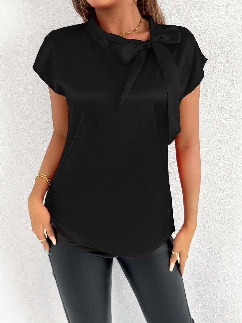 Women's Blouse with Elegant Bow