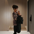 Women's Elegant Cardigan with Sparkling Pearl Trim