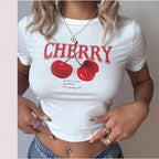 Women's Blood Pressure Print Crop T-Shirt
