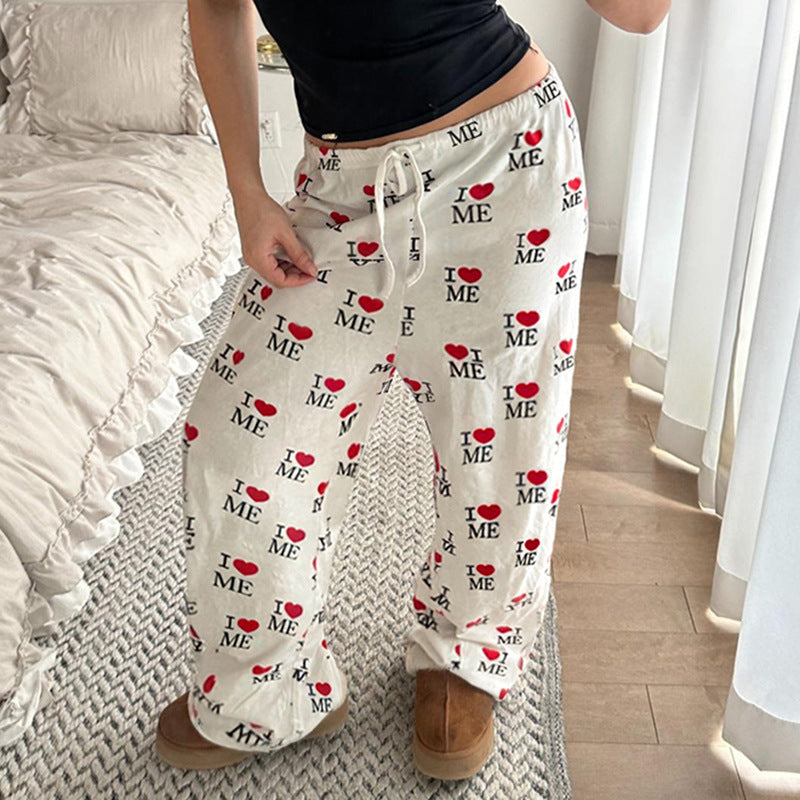 Women's Comfortable Lounge Pants with Unique Motif