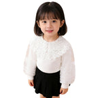 Women's Elegant Blouse with Artistic Crochet Details