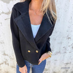 Women's Elegant Double-Breasted Blazer