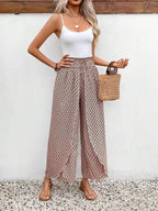 Women's Floral Maxi Skirt with Side Slit