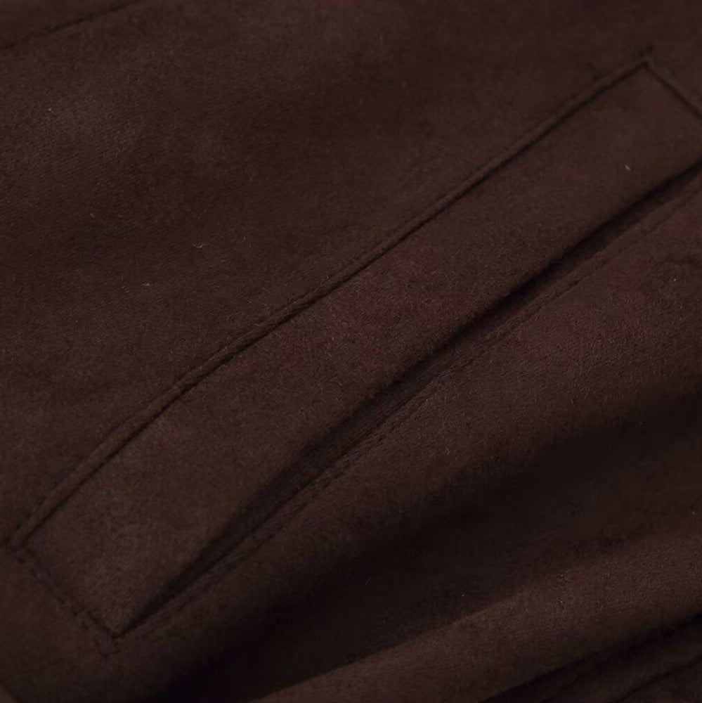 Elegant Oversized Bomber Jacket with Waist Belt