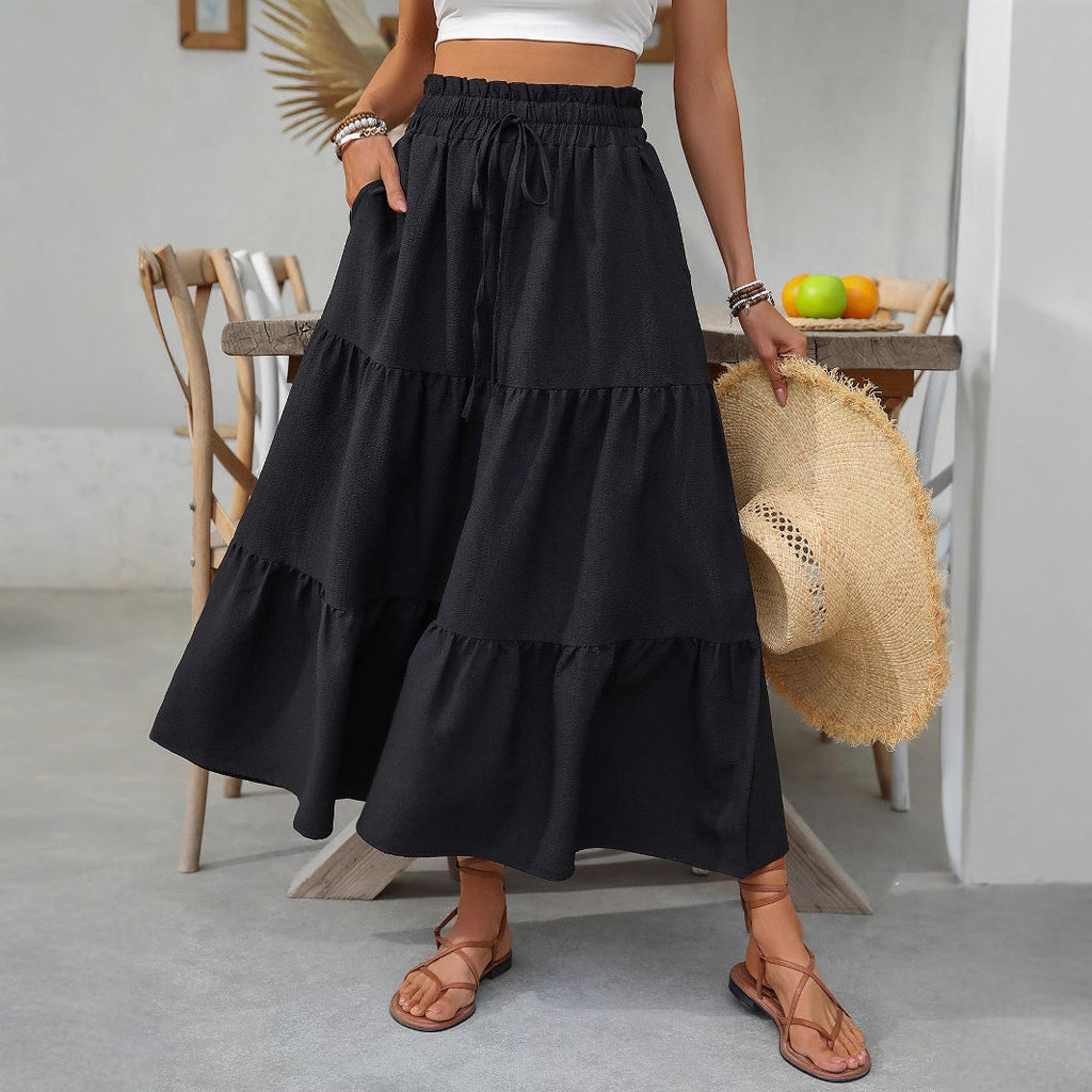 Women's Tiered Maxi Skirt