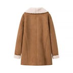 Women's Casual Coat with Extra Soft Lining and Button Placket