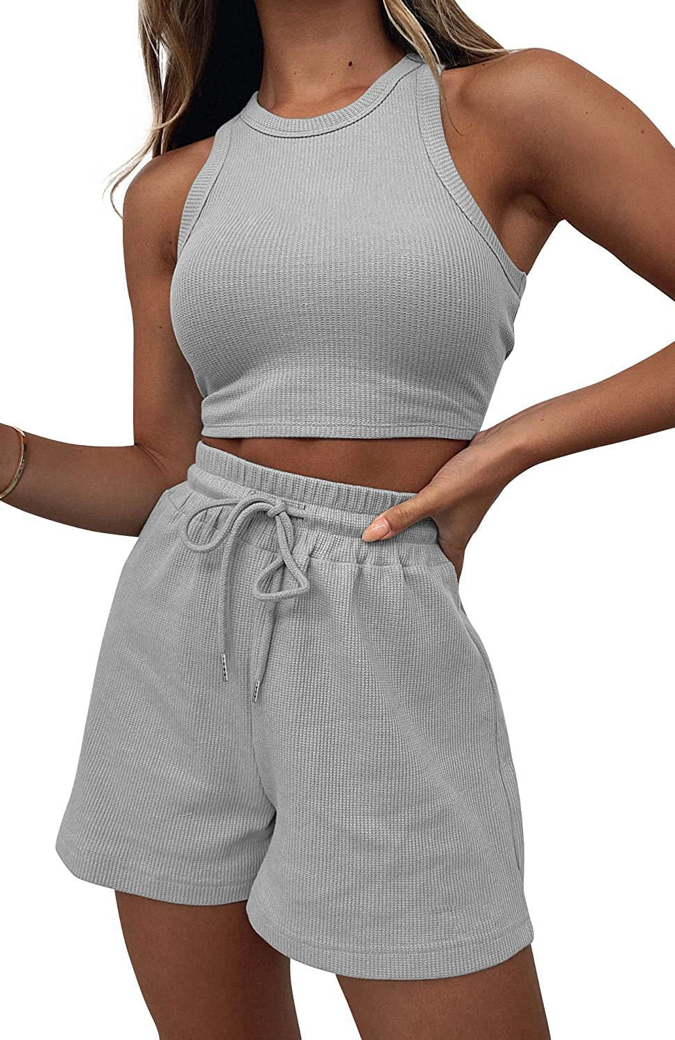 Women's High-Quality Sport Set with Racerback Top and Shorts