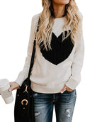 Women's Elegant Knit Sweater with Heart Design