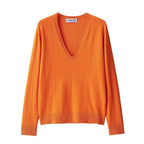 Women's Elegant V-Neck Knit Sweater