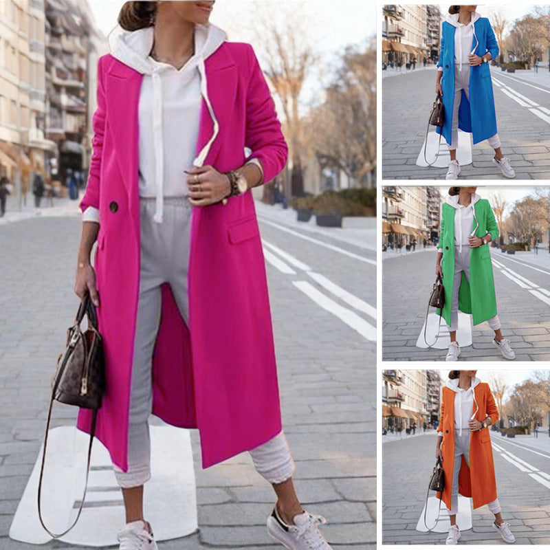 Women's Elegant Hooded Trench Coat