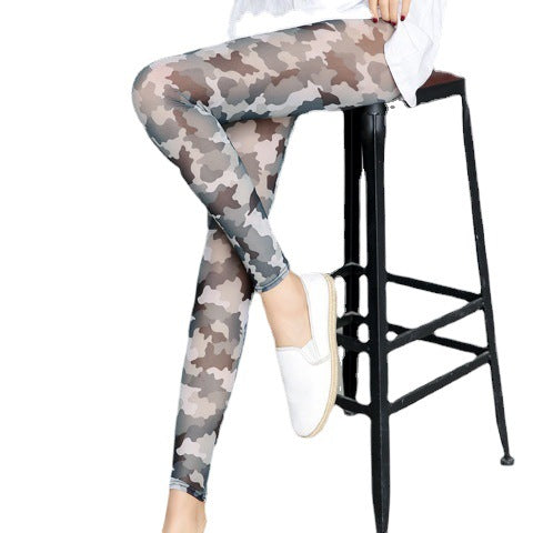 Women's Camouflage High-Waist Leggings