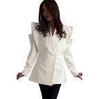Women's Designer Blazer with Structured Shoulders