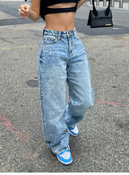 Women's Cargo Jeans with Functional Pockets