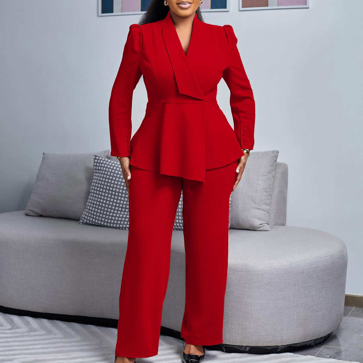 Elegant Blazer and Trousers Set