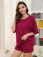 Women's Comfortable Oversized Top and Shorts Set