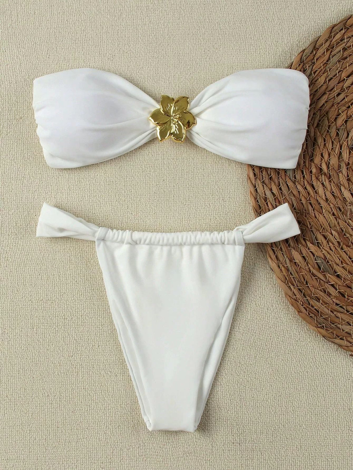 Women's Bandeau Bikini with Elegant Closure