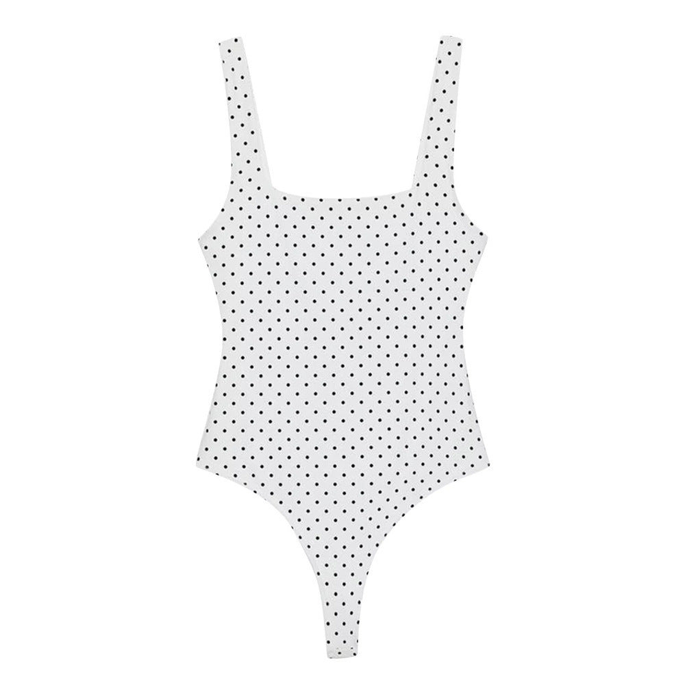 Women's Swimsuit with Fashionable Polka Dot Pattern