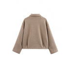 Women's Elegant Fleece Zip-Up Jacket