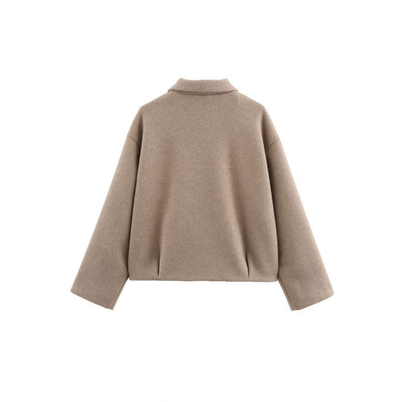 Women's Elegant Fleece Zip-Up Jacket