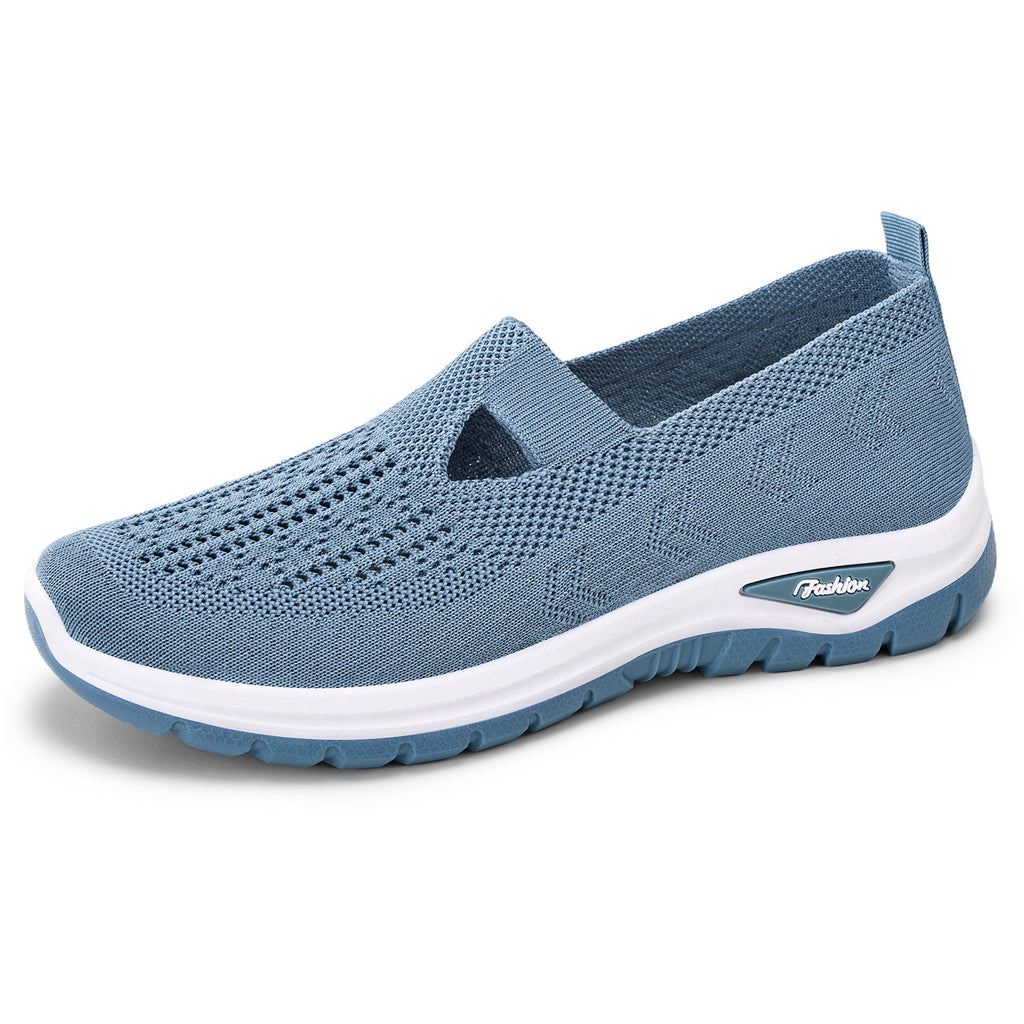 Women's Breathable Casual Sneakers with Flexible Entry and Non-Slip Sole