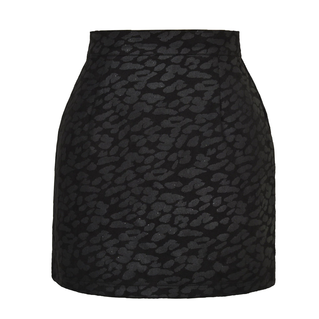 Women's Fashionable Mini Skirt with Animal Print