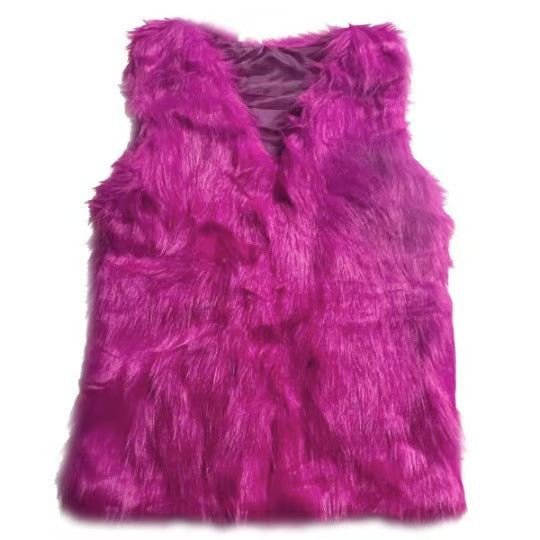 Women's Elegant Faux Fur Vest