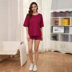 Women's Comfortable Oversized Top and Shorts Set