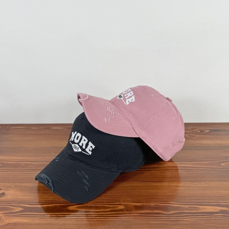 Men's Distressed Casual Baseball Cap