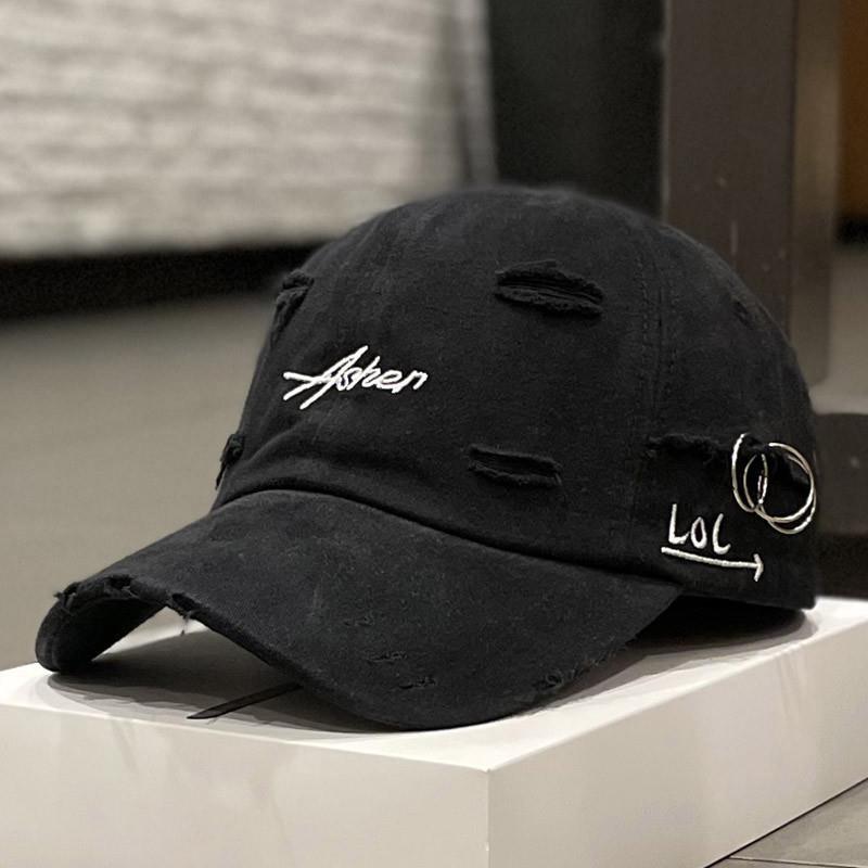 Men's Distressed Denim Cap