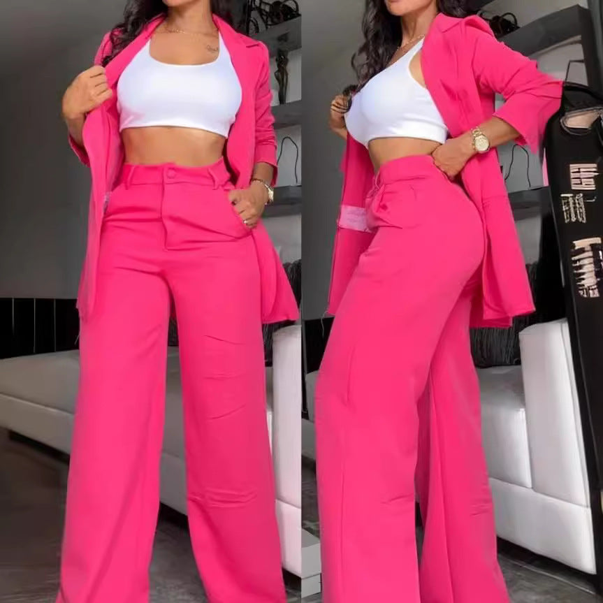 Women's Elegant and Airy Blazer and Pants Set