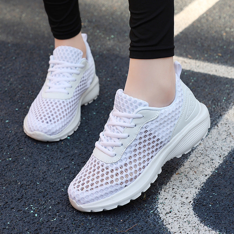 Women's Breathable Running Sneakers with Flexible Mesh Upper