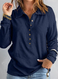 Women's Long-Sleeve Textured Shirt