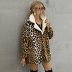 Women's Cozy Leopard Print Coat