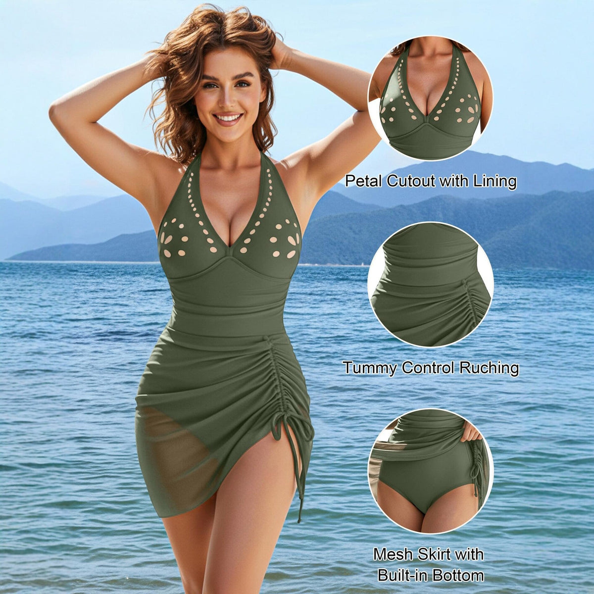 Women's Swimwear with Sophisticated Cut-Outs