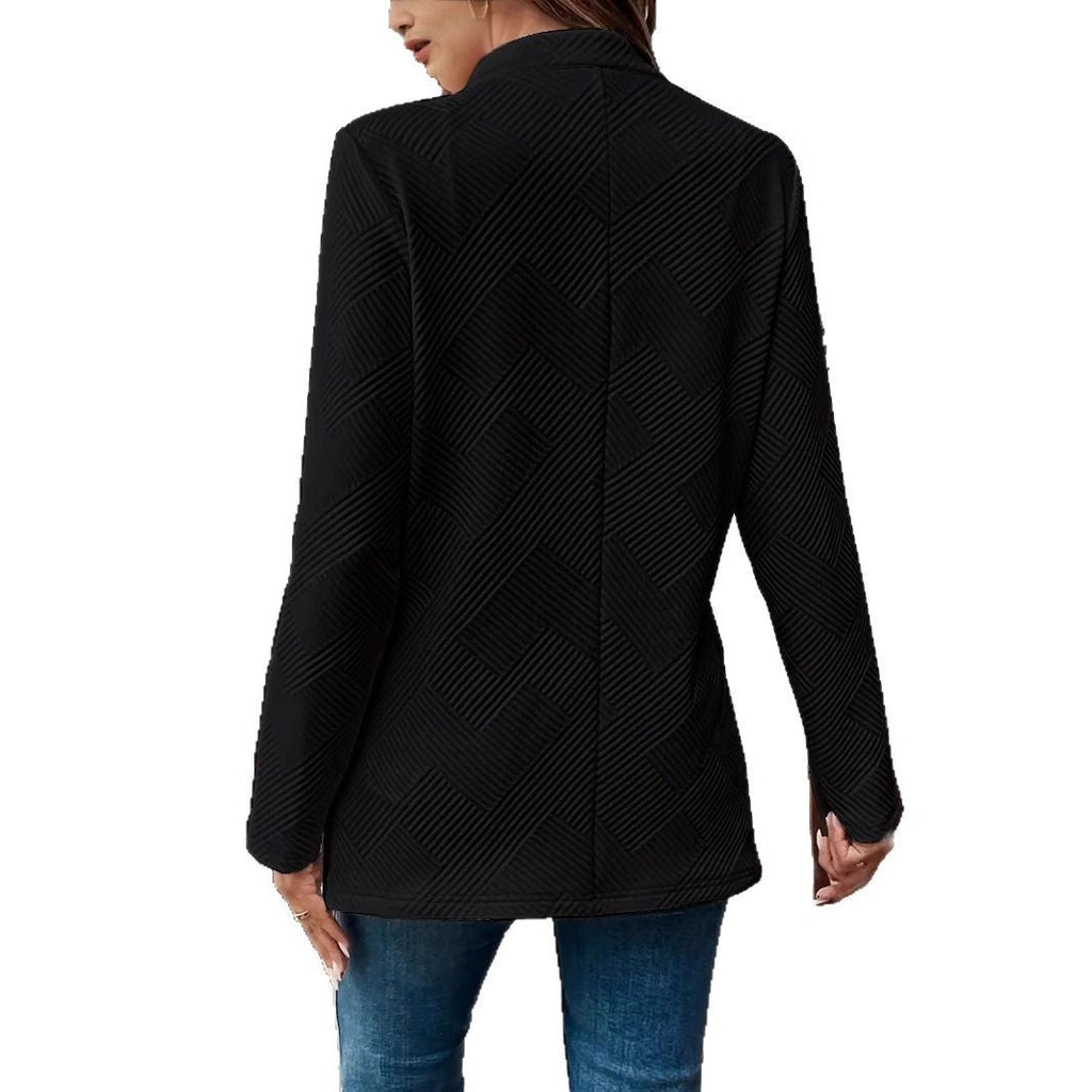 Women's Elegant and Structured Minimalist Blazer Jacket