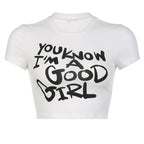 Women's Crop T-Shirt with Retro Phone Design