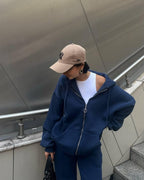 Women's Hoodie and Wide-Leg Joggers Set