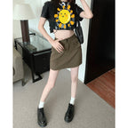 Women's Utility-Style Cargo Skirt with Pockets