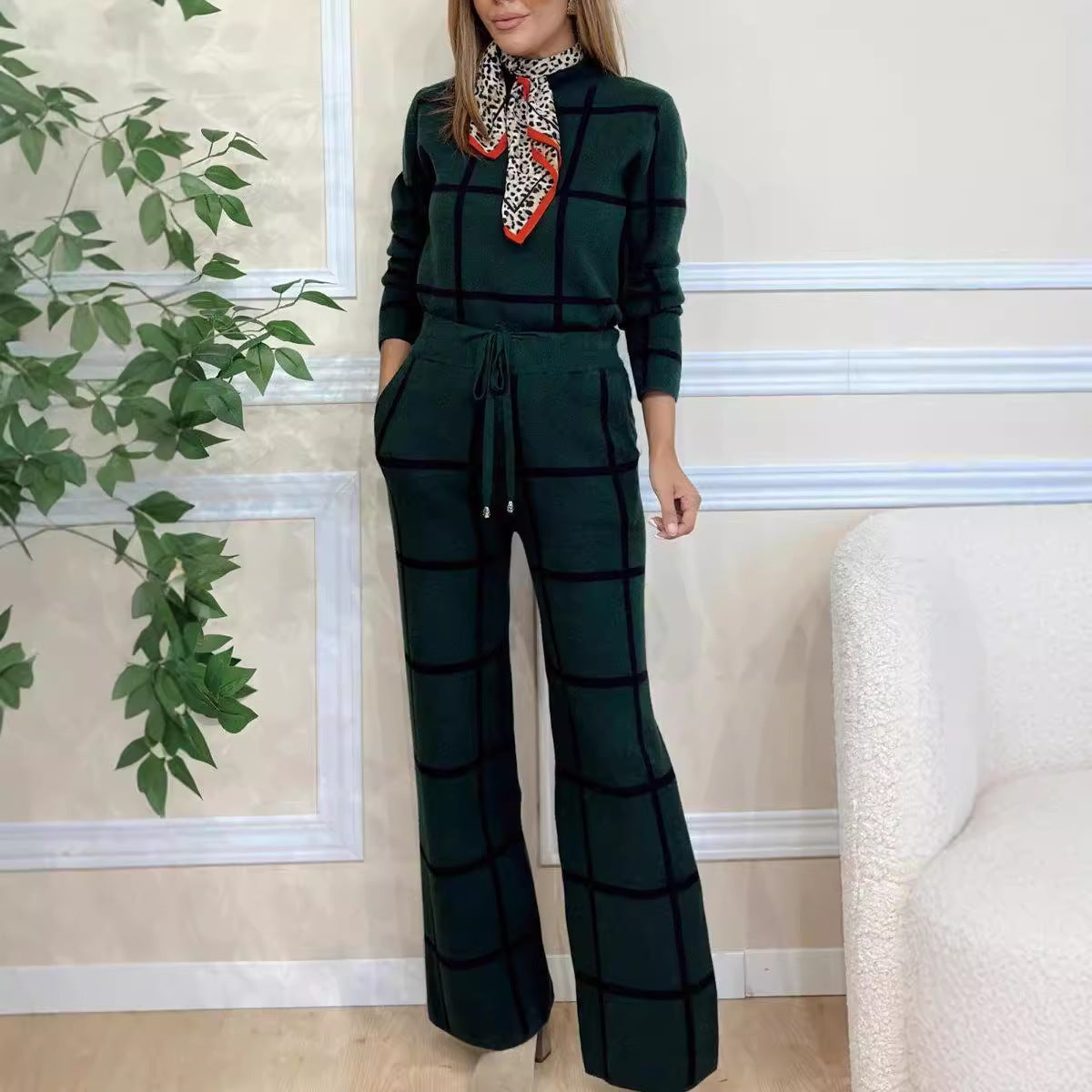 Women's Striped Lounge Set