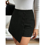 Women's Mini Skirt with Button Details