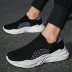 Women's Breathable Sneakers with Elastic Knit Upper