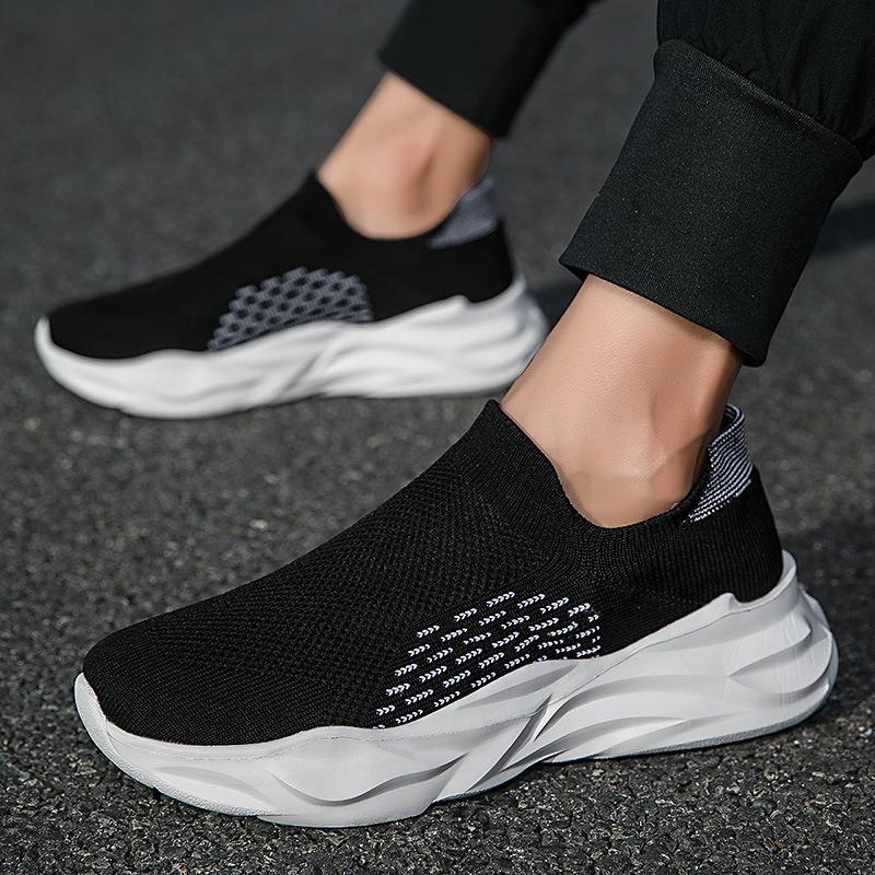 Women's Breathable Sneakers with Elastic Knit Upper