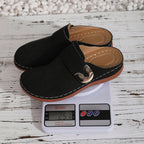 Women's Breathable Clogs with Side Buckle Detail