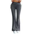 Women's Comfortable Palazzo Pants with Elastic Waistband and Casual Cut