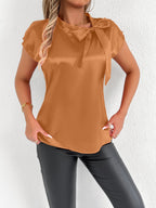 Women's Blouse with Elegant Bow