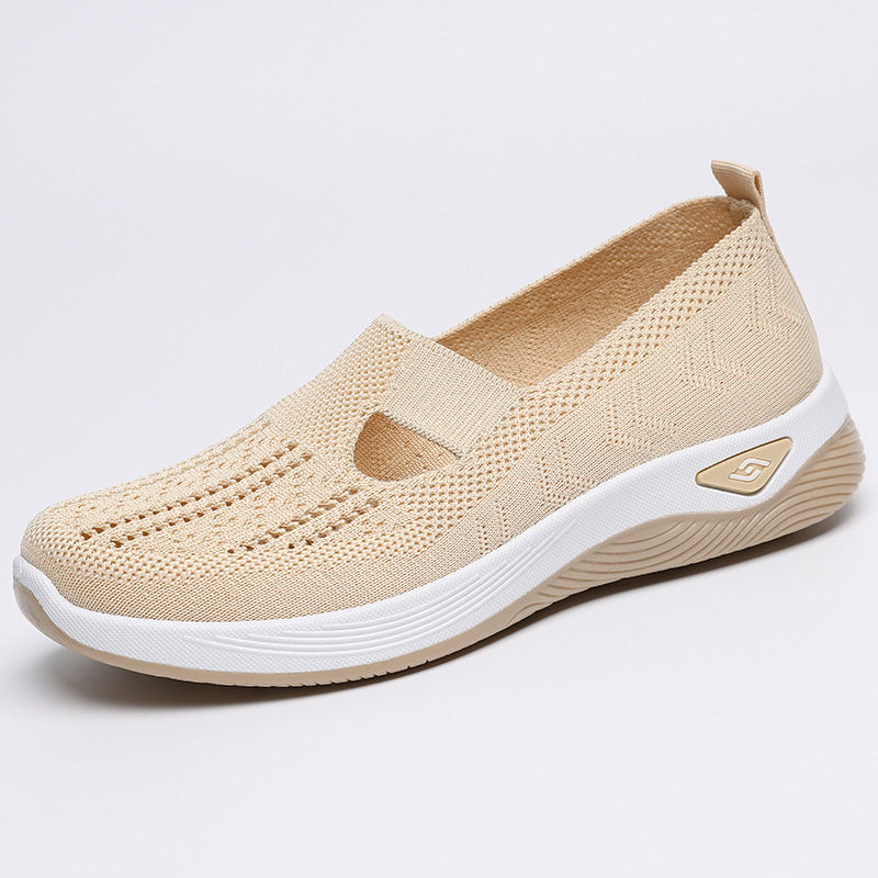 Women's Breathable Slip-On Sneakers with Elastic Design