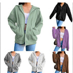 Women's Comfortable Hooded Jacket with Pockets
