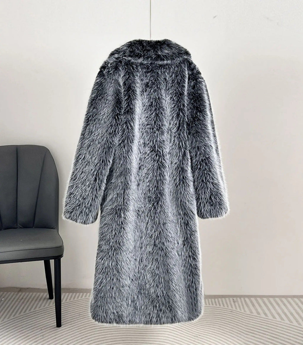 Women's Luxury Faux Fur Coat