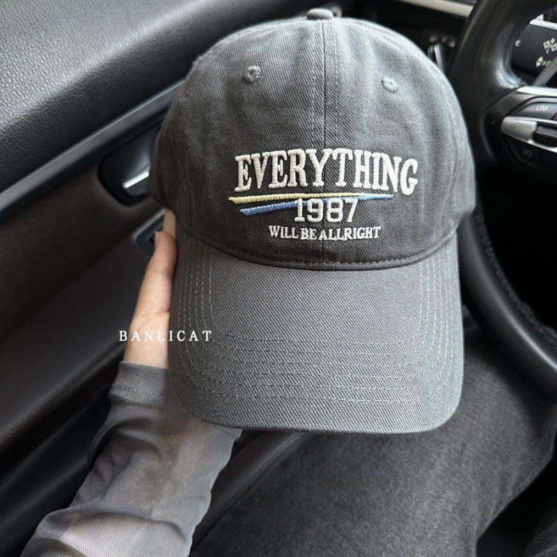 Men's Casual Embroidered Statement Baseball Cap